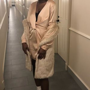 Dress by Forever21- fur vest not included.